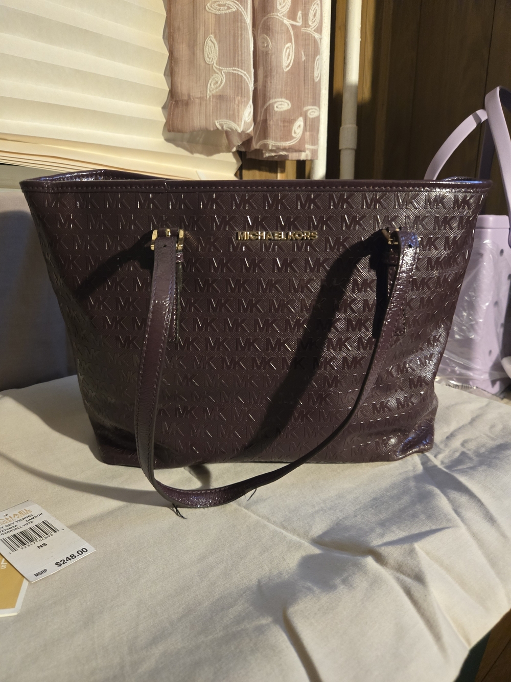 Michael Kors  Logo Embossed Tote Bag